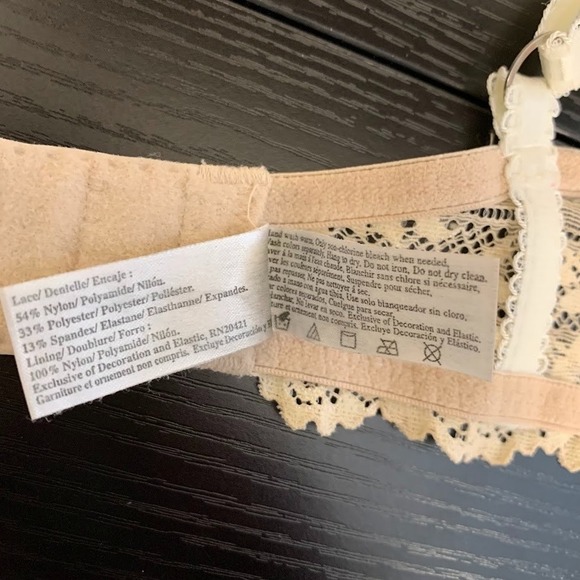 Wacoal Floral Embrace Lace Ivory‎ Underwire Bra & Brief Panties Set 38C/7 - Picture 9 of 12